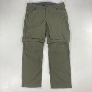 EDDIE BAUER TECH PANTS Men's Convertible Nylon Pants  40x30 Hiking outdoor